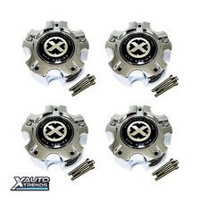 4 X American Racing Atx Wheel Center Cap Style A Chrome 377b1405h