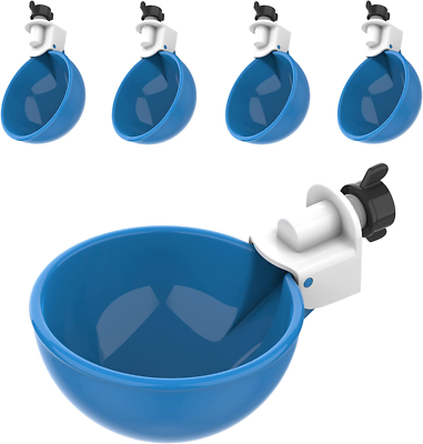 32-Pack Automatic Chicken Waterer Cups - Poultry Drinking Cups For Chickens Ducks Turkeys
