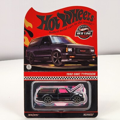Hot Wheels RLC Exclusive 1992 GMC Typhoon Shipped W/Protecter Red Line Club 