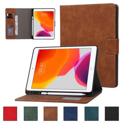 For iPad 5/6/7/8/9 Generation Air 4 5 Shockproof Case Stand Cover Pencil Holder