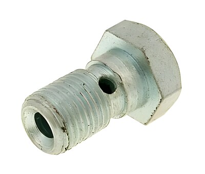 Bullone Tubo Vite Moto M10x1.00 - Acciaio Inox, Per Pompa Freno Suzuki - Con 2 Rondelle