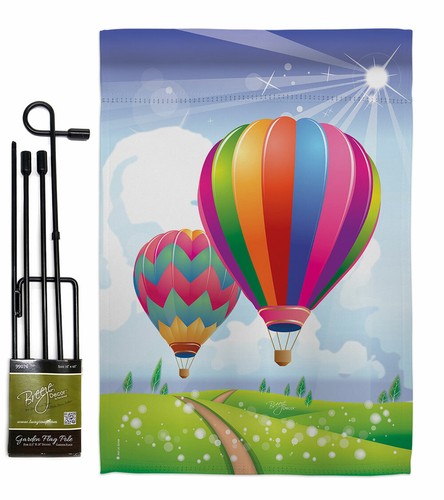 Balloon Festival Garden Flag Fun In The Sun Summer Decorative Yard House Banner - Picture 7 of 17