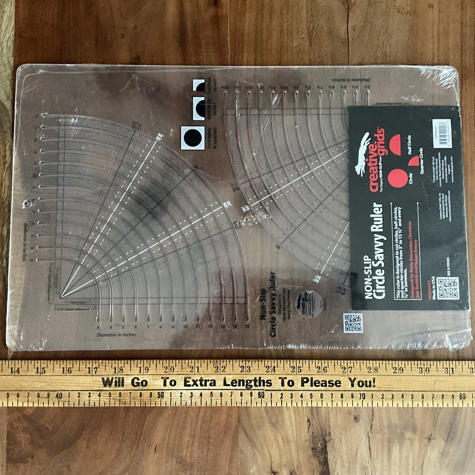 Creative Grids Circle Savvy Quilt Ruler (CGRSAV1) New Mint A+ - Image 2 of 4