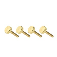8 Pcs M4x22mm Knurled Thumb Screws Flat Brass Bolts Grip Knobs Fastener