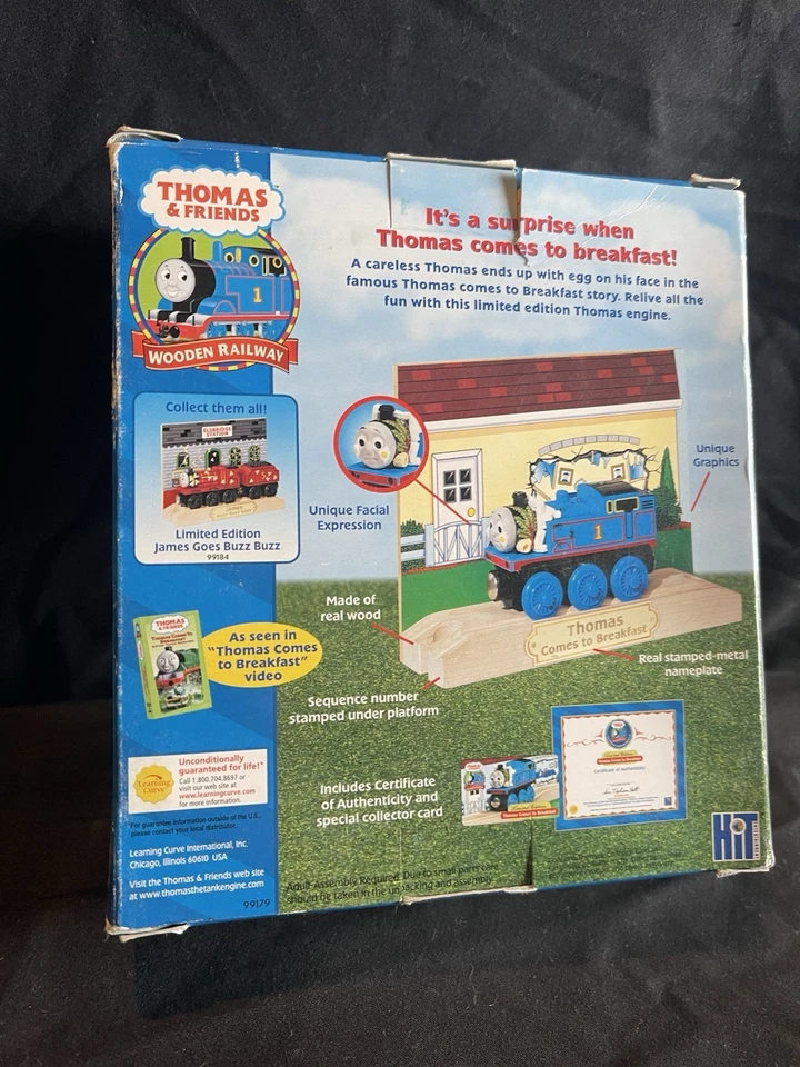 Ограниченный выпуск Thomas Comes To Breakfast From Learning Curve 2003 НОВЫЙ В КОРОБКЕ - Изображение 2 из 2