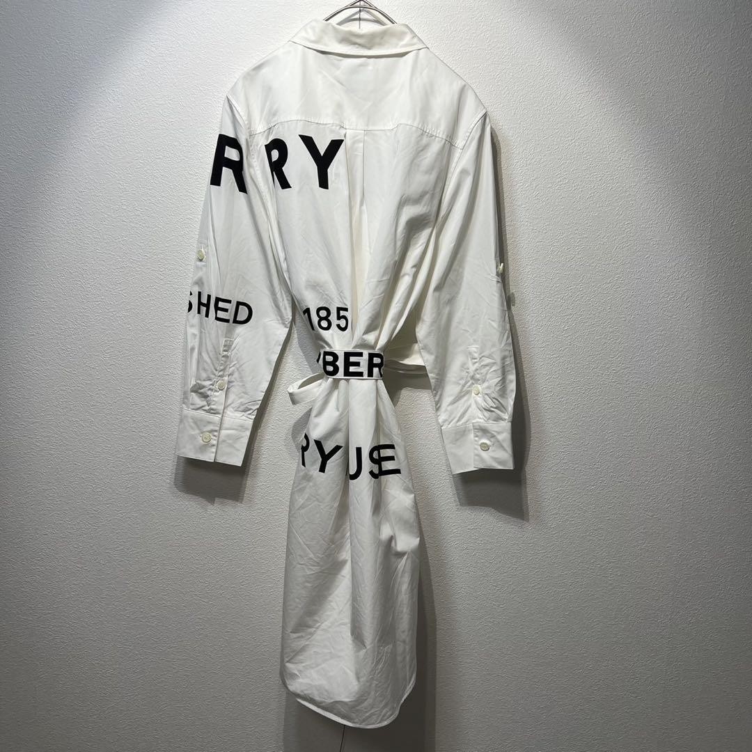 希少 BURBERRY Horseferry Tie-waist Shirt BURBERRY Horseferry Tie-Waist Shirt | eBay
