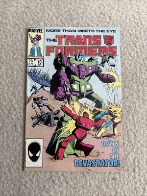 Transformers #10 -  1st App Devastator & Destructicons 1985 Marvel