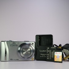 Panasonic fotocamera digitale Lumix DMC-TZ20 14,1MP argento testata set completo funzionante
