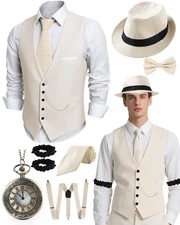 1920s Mens Costume, Roaring 20s Costumes for Men, Fedora Hats for Men 1920S M...