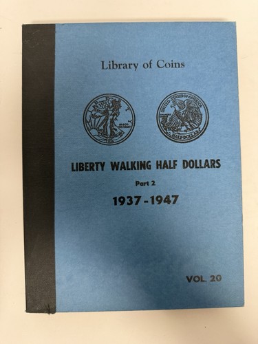 Library of Coins Liberty Walking Half Dollars Part 2 1937-1947 Vol. 20 NO COINS