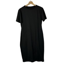 Boutique Black Short Sleeve Bodycon Fitted Mini Dress XL