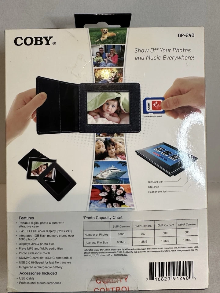 Coby 2.4" Digital Photo Album NEW IN BOX - Image 3 of 4
