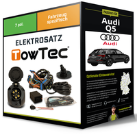 Elektrosatz 7-Pol Spezifisch für Audi Q5 05.2016-Jetzt NEU Towtec