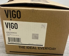 Vigo VG07004CH Chrome Shower Floor Drain, 2-1/4" Connection Pattern Grate