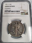 Photo of a 1921-S Walking Liberty Half Dollar from an eBay listing that sold on Jul 16, 2026
