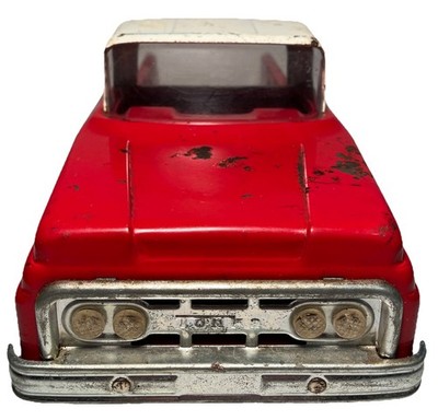 Vintage Tonka Toys 1960's Red Step side Pickup Truck, Pressed