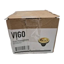 Vigo Kitchen Sink Strainer Matte Brushed Gold 4" VGSTRAINERMG