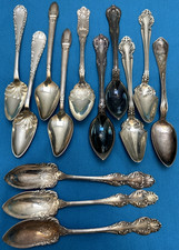 12 Pc Antique to Vintage Silverplated FRUIT / ORANGE / GRAPEFRUIT SPOONS