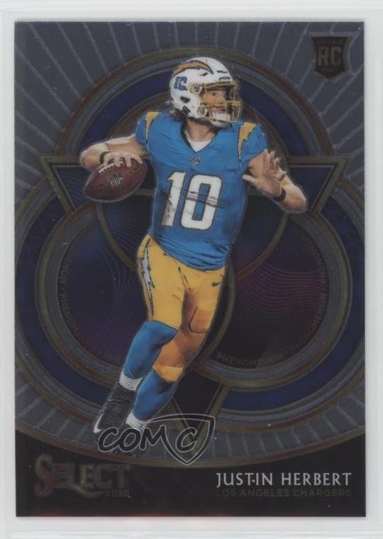 2020 Panini Select Phenomenon Justin Herbert #P19 sq1