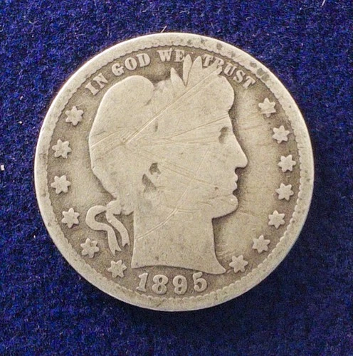 RARE Beautiful 1895-O U.S. Barber Quarter (SILVER) KM 114