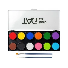 TAG Face & Body Paint - Regular Palette 12 x 10g 12 Count (Pack of 1) Fast Ship