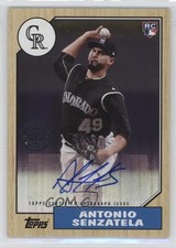 2017 Topps Update 1987 Rookies and Trades Antonio Senzatela #87A-AS Auto 3q5