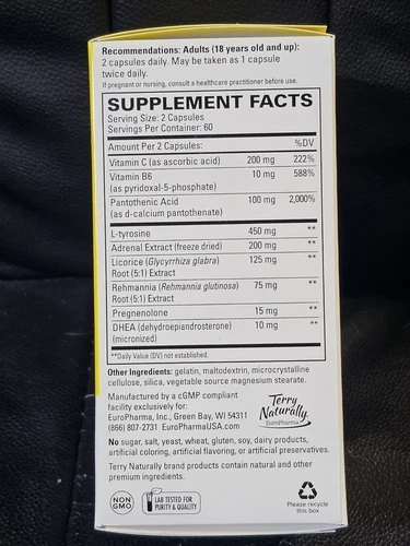 TERRY NATURALLY ADRENAPLEX 120 CAPS EXP:4/27