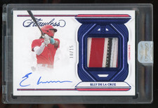 2023 Panini Flawless Rookie Patch  AUTO /15  Elly De La Cruz #FSM-EDC Beauty RC!
