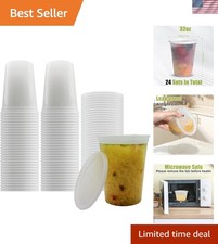 60 Pack 32oz BPA-Free Deli Containers with Airtight Lids - Meal Prep Essential