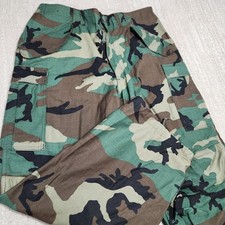 VTG Camo Cargo Pants Men Medium Military Cold Weather Class 2 Trouser Woodland