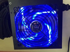 1075W Power Supply ATX PSU SATA Blue LED Silent Fan