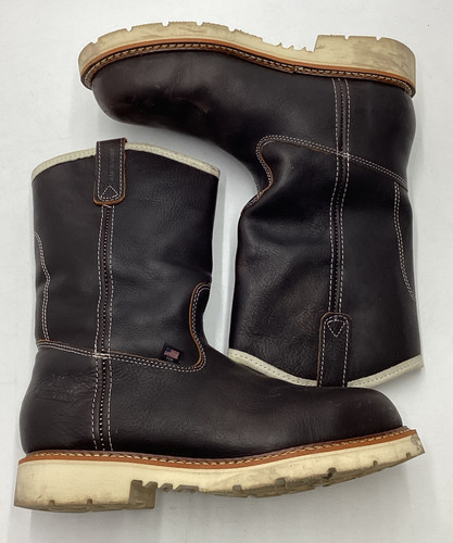 Thorogood 804-4939 Men's 11" Leather WP Steel Safety Toe Boot Size 9.5 EE