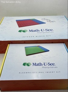 Math-U-See Multicolor Manipulatives Algebra Decimal & Integer Block Kit Lot Of 2