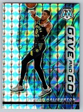 2022-23 Panini Mosaic Give and Go SILVER MOSAIC #13 Tyrese Haliburton Pacers
