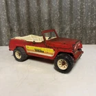 Vintage Metal Tonka Original 1970's Red Jeepster