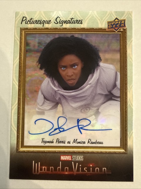 Teyonah Parris Monica Rambeau 2022 UD Marvel WandaVision Picturesque Auto #PS-TP