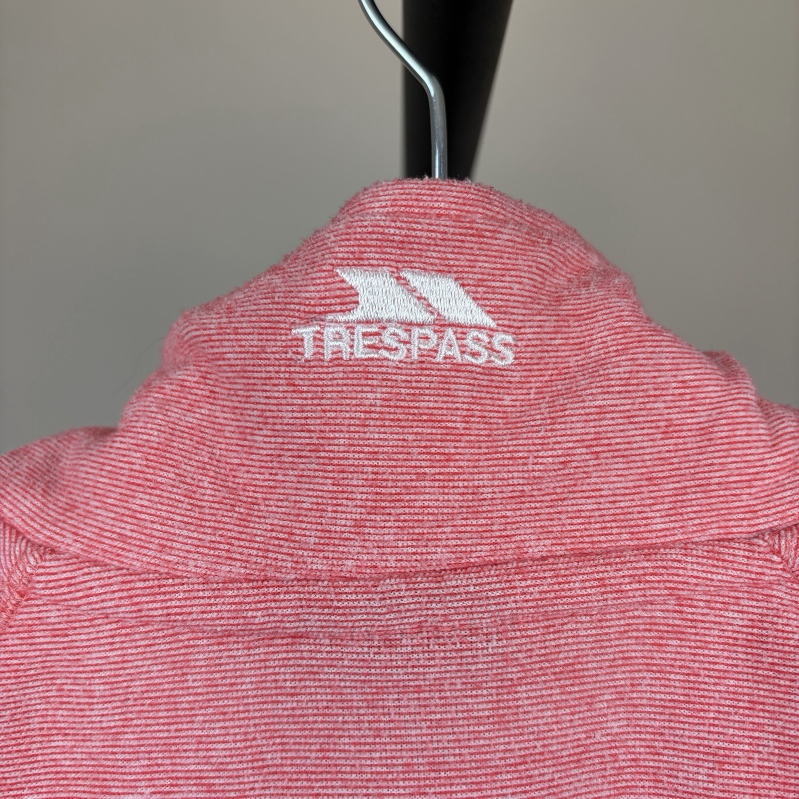 Trespass Pink Quarter -Zip Pullover Jumper Fleece Size Large UK 14 Airtrap AT100 image 8