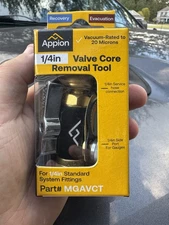 Appion 1/4in Valve Core Removal Tool MGAVCT MegaFlow Vacuum-Rated