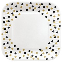 PAW Confetti Einwegteller Papier Bunt 23 Cm 8 StüCk Kindergeburtstag Set