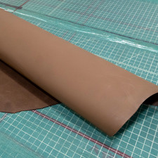 Classic Brown 1.2/1.3 MM 3 Oz Resin Back Leather Cowhide Side 14-16 sq ft