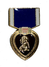 PURPLE HEART HAT PIN