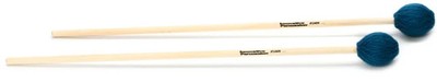 Innovative Percussion IP240N Medium Marimba Mallets - Teal Yarn - Natural Birch