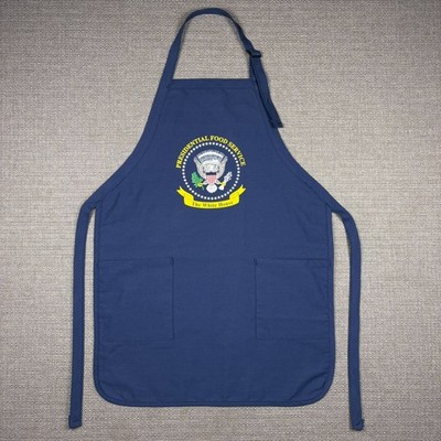 Augusta Apron Presidential Food Service White House Royal Blue BBQ Kitchen New