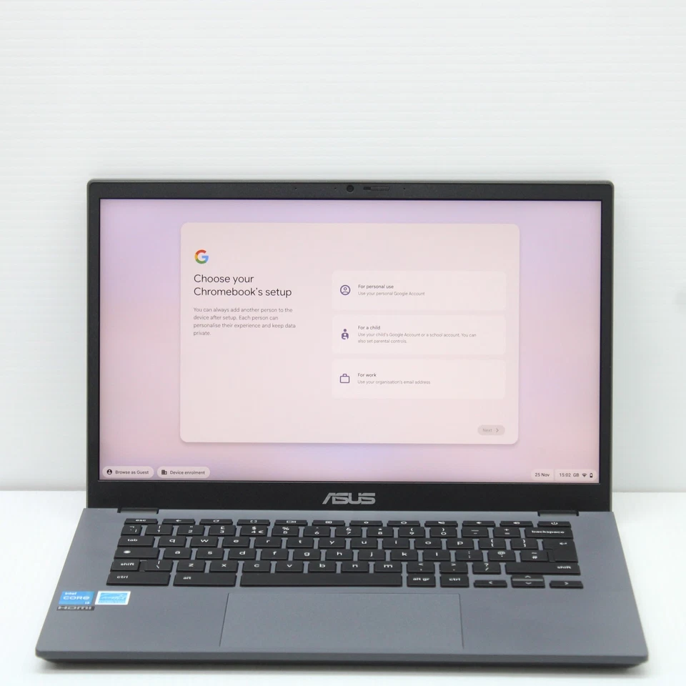 Asus Chromebook Plus 14 in Laptop Intel i3 1215U 8GB RAM 128GB SSD Chrome OS - Image 2 of 4