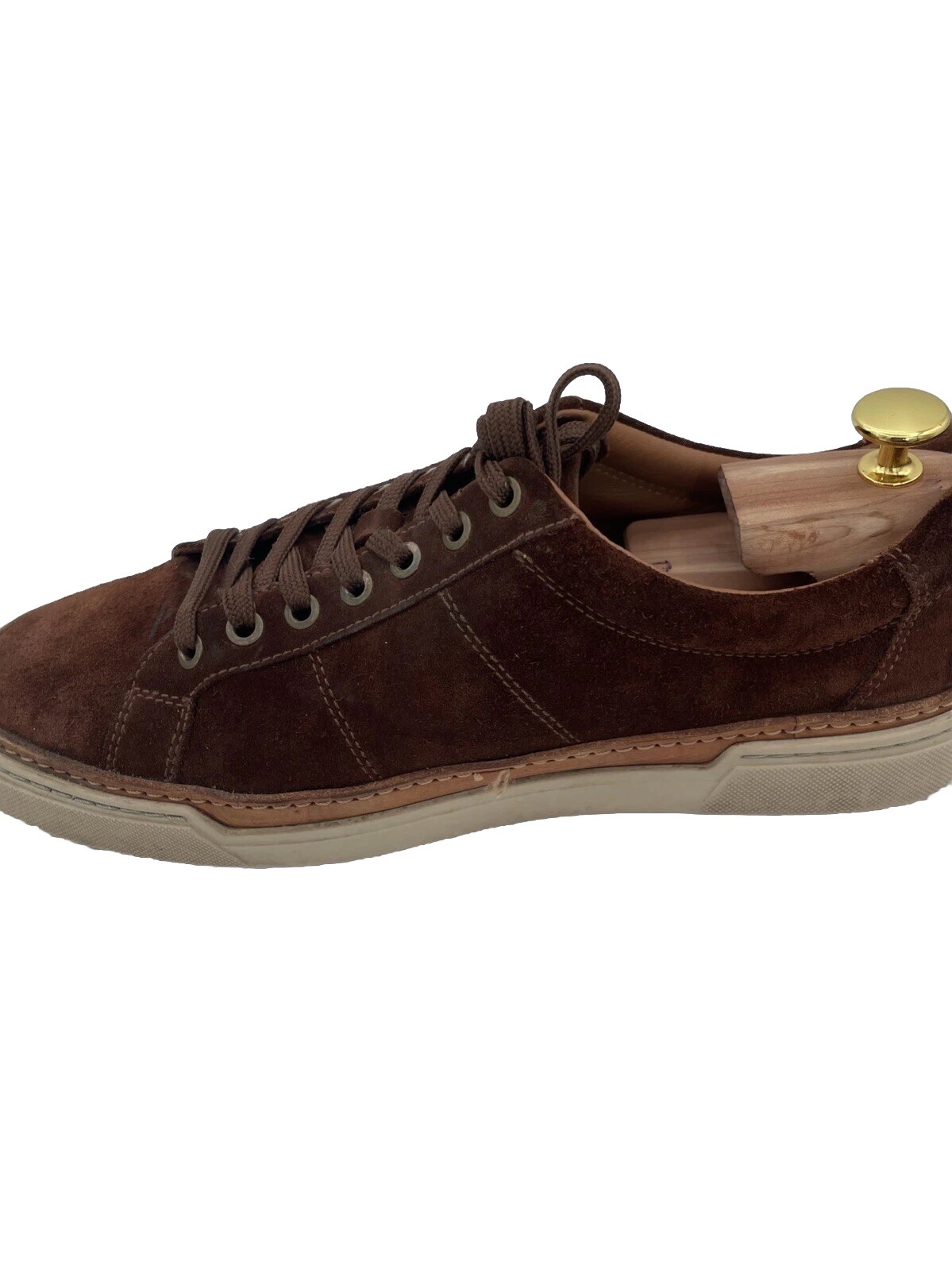 SAOLA Sneakers Allen Edmonds Porter City Uomo Marrone Scamosciato Casual Derby 10 D