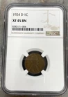 1924 D Lincoln Cent XF45