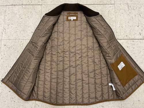 Wallace & Barnes Canvas J.Crew Quilted Puffer Work Vest PrimaLoft Tan L - Picture 5 of 6