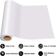 Heat Transfer Vinyl Roll Iron on Heat Press HTV T-shirt 12" x 15 Feet