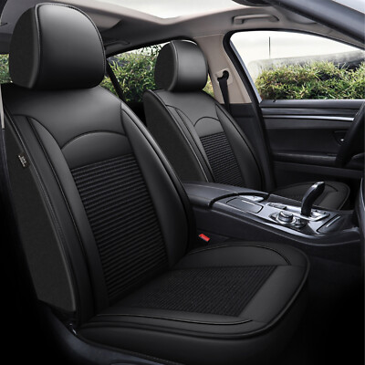 Front Row 2-Sits Fit FOR GMC Yukon 2007-2023  Faux Leather Car Seat Covers 2pcs