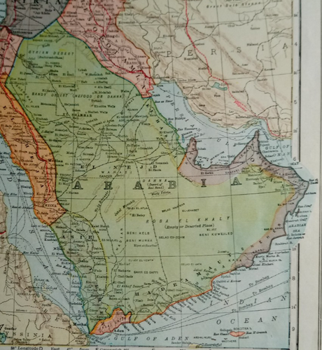 Antique 1924 Atlas Map Turkey, Palestine, Syria, Hejaz, Arabia, N. South America - Picture 10 of 24